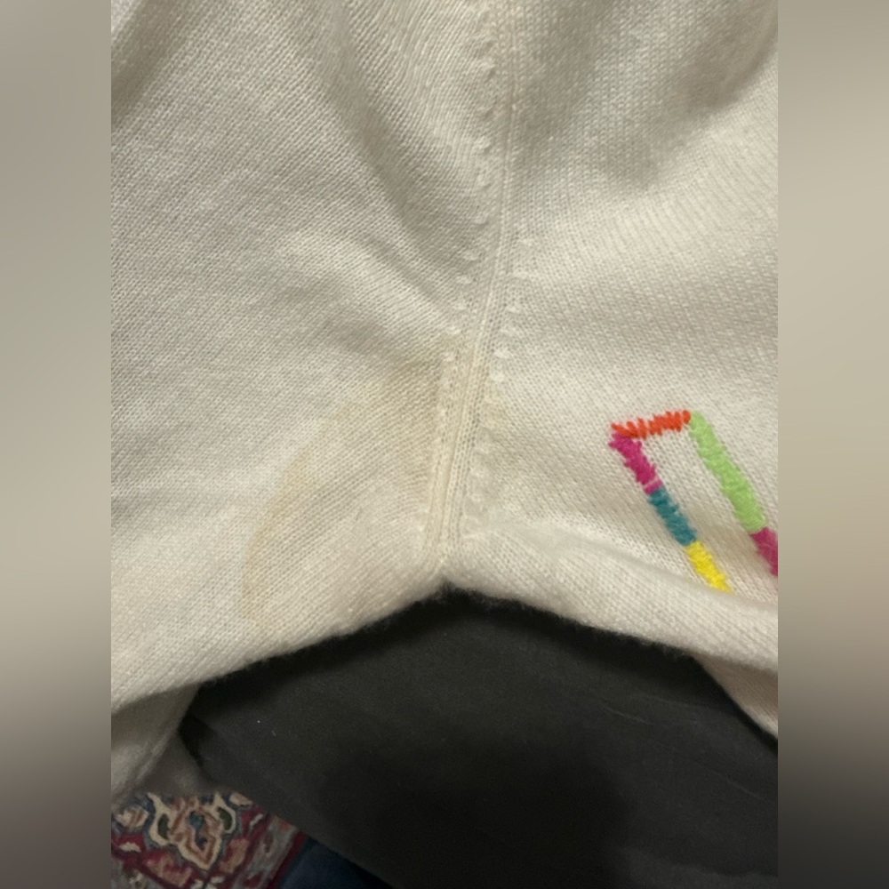 Kultivate Cream Sweater with Multicolor LOVE Design - Picture 6 of 6